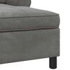 vidaXL Chaise Lounge with Cushion Dark Grey 91 x 157 x 91 cm Velvet