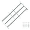 vidaXL Window grilles 700-1050 mm Galvanized Steel