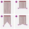 vidaXL String Curtains 2 pcs 140x250 cm Burgundy