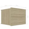 vidaXL Bedside Cabinets 2 pcs Sonoma Oak 40x30x30 cm Engineered Wood
