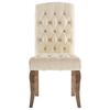 vidaXL Dining Chairs 6 pcs Beige Linen-Look Fabric