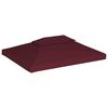 vidaXL 2-Tier Gazebo Top Cover 310 g/m&sup2; 4x3 m Bordeaux