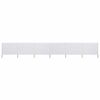 vidaXL 6-panel Wind Screen Fabric 800x160 cm Sand White