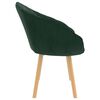 vidaXL Dining Chairs 2 pcs Dark Green Velvet