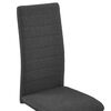 vidaXL Cantilever Dining Chairs 2 pcs Dark Grey Fabric