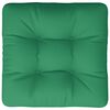 vidaXL Pallet Cushion Green 60x60x12 cm Fabric