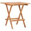 vidaXL Folding Bistro Table 60x60x65 cm Solid Teak Wood