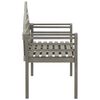 vidaXL Garden Queen Bench with Cushion 135 cm Solid Acacia Wood Grey