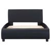 vidaXL Bed Frame with LED without Mattress Black 100x200 cm