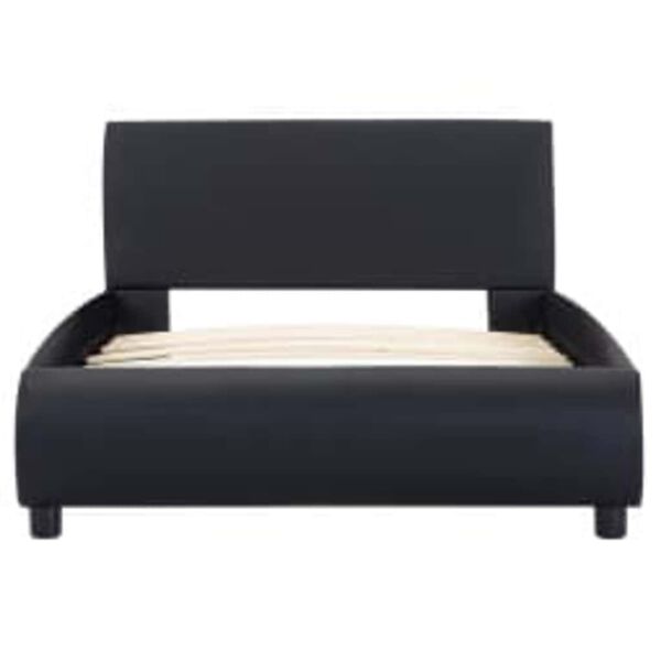 vidaXL Bed Frame with LED without Mattress Black 100x200 cm