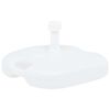 vidaXL Umbrella Base Sand/Water Filled 16 L White Plastic