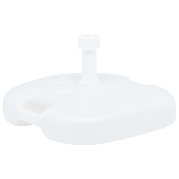 vidaXL Umbrella Base Sand/Water Filled 16 L White Plastic