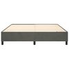 vidaXL Bed Frame without Mattress Dark Grey 180x200 cm Super King Velvet
