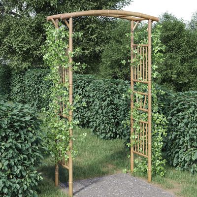 vidaXL Rose Arch Bamboo 118x40x187 cm