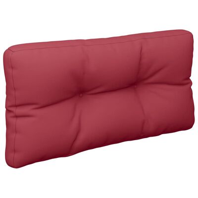 vidaXL Pallet Cushion Wine Red 80x40x12 cm Fabric
