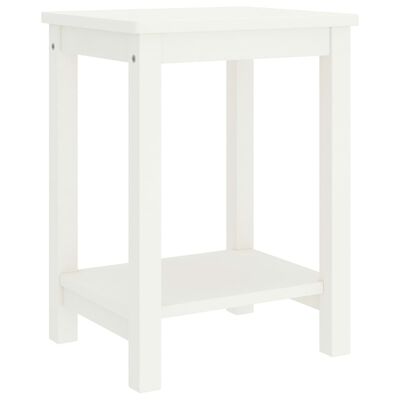 vidaXL Bedside Cabinet White 35x30x47 cm Solid Pinewood
