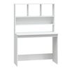 vidaXL Desk with Shelves White 102x45x148 cm Engineered Wood