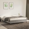 vidaXL Bed Frame without Mattress Light Grey 180x200 cm Super King Velvet