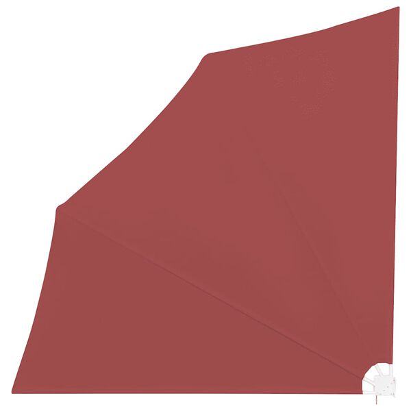 vidaXL Collapsible Balcony Side Awning Terracotta 140x140 cm