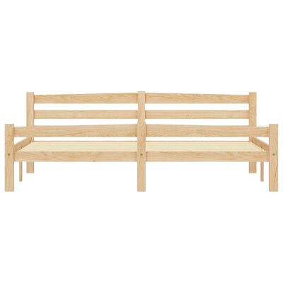 vidaXL Bed Frame without Mattress Solid Pinewood 180x200 cm Super King