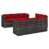 vidaXL 9 Piece Garden Pallet Lounge Set with Cushions Solid Pinewood