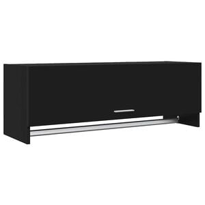 vidaXL 808234 vidaXL Wardrobe Black 100x32,5x35 cm Engineered Wood