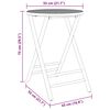 vidaXL Folding Garden Table Ø55x75 cm Bamboo
