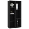 vidaXL Book Cabinet Black 50x25x106 cm Engineered Wood