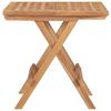 vidaXL Folding Garden Table 50x50x50 cm Solid Teak Wood