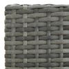 vidaXL 5 Piece Garden Bar Set with Cushions Poly Rattan Grey