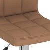 vidaXL Bar Stools 2 pcs Brown Fabric