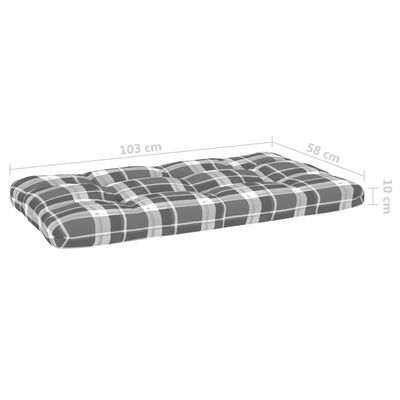 vidaXL 6 Piece Pallet Lounge Set & Cushions White Impregnated Pinewood