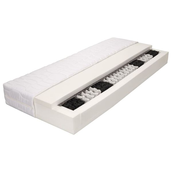 vidaXL Mattress 100x200 cm 7 Zone Pocket Spring 20 cm H3