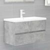 vidaXL 2 Piece Bathroom Furniture Set Concrete Grey Engineered Wood