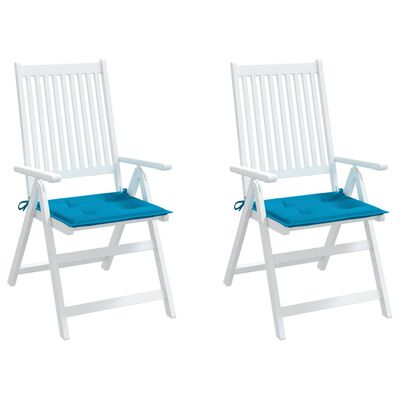 vidaXL Garden Chair Cushions 2 pcs Blue 50x50x3 cm Oxford Fabric