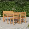 vidaXL 4 Piece Garden Dining Set Solid Wood Teak