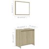 vidaXL Bathroom Furniture Set Sonoma Oak Engineered Wood