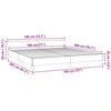 vidaXL Bed Frame without Mattress Dark Grey 183x203 cm King Velvet