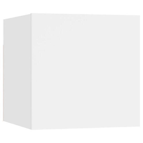 vidaXL Wall Mounted TV Cabinets 8 pcs White 30.5x30x30 cm
