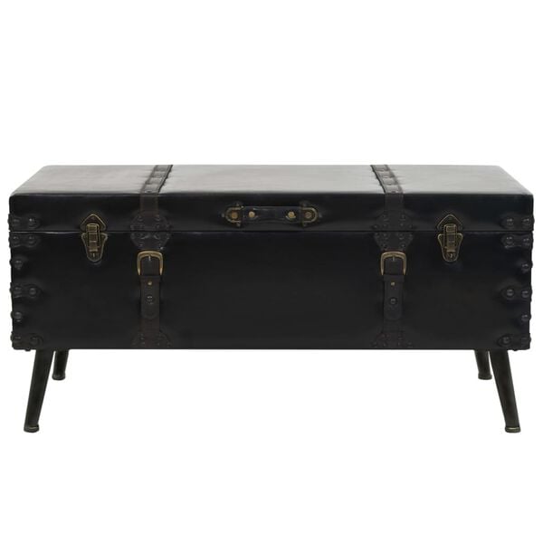vidaXL Coffee Table MDF and Steel 102x51x48 cm