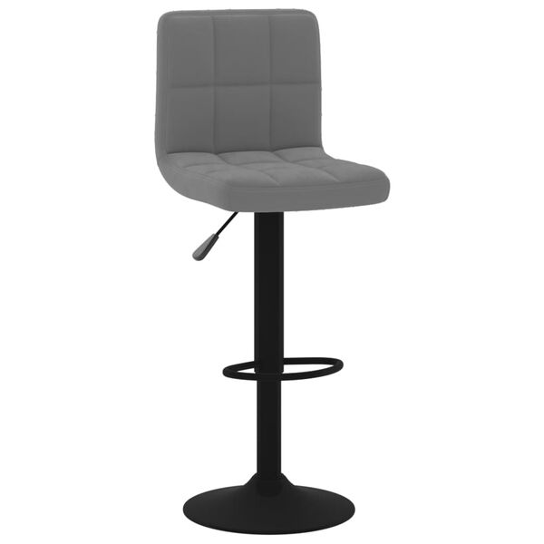 vidaXL Bar Stools 2 pcs Dark Grey Velvet