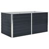 vidaXL Raised Garden Bed | Anthracite | Galvanised steel | 160x80x45 cm