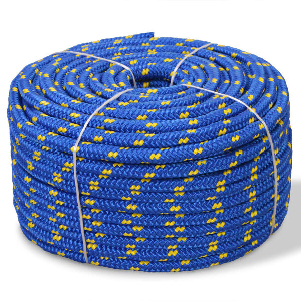 vidaXL Marine Rope Polypropylene 10 mm 50 m Blue