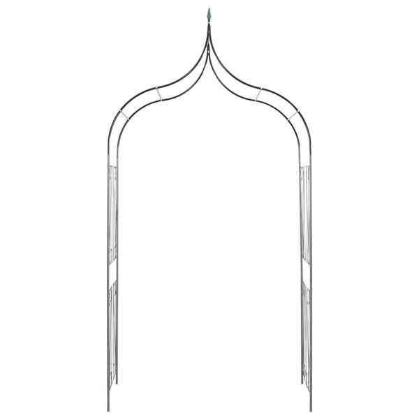 Garden Arch Spike Design Climbing Plants Dark Green