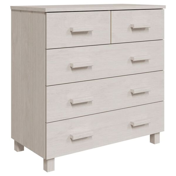 vidaXL Sideboard HAMAR White 79x40x80 cm Solid Wood Pine