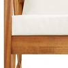 vidaXL 3 Piece Garden Lounge Set with Cushions Solid Acacia Wood