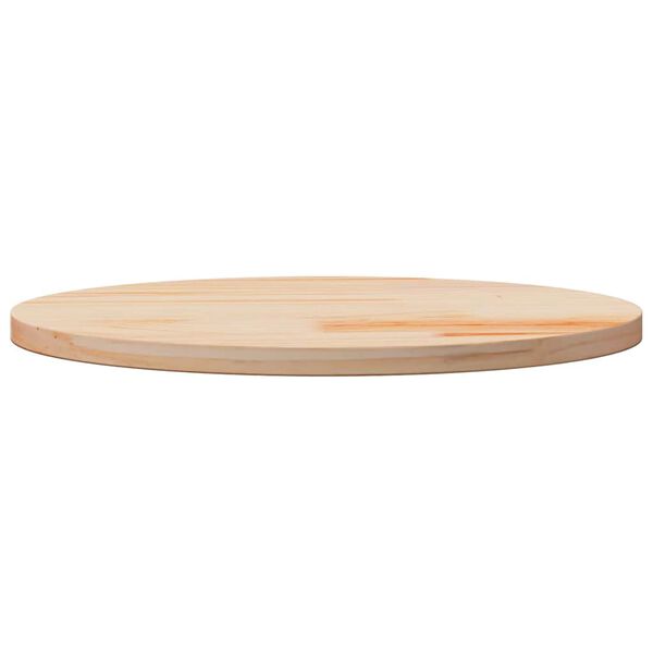 vidaXL Table Top Ø50x2.5 cm Solid Wood Pine