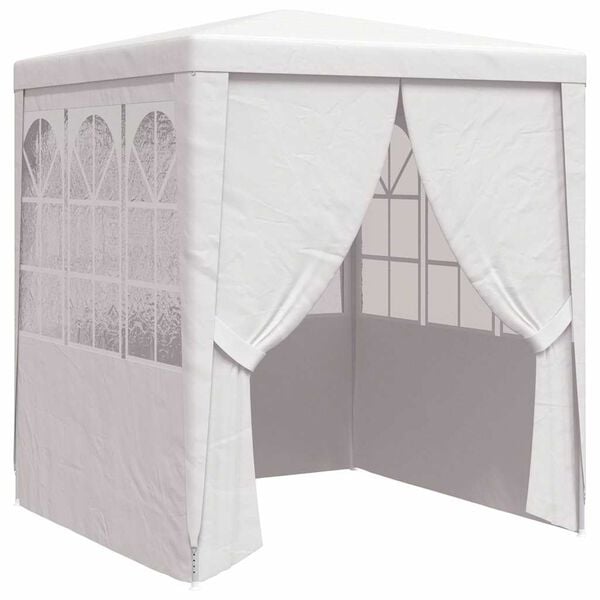 vidaXL Professional Party Tent with Side Walls 2.5x2.5 m White 90 g/m²