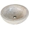 vidaXL Basin Marble 40 cm Cream