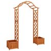 vidaXL Wooden Garden Arch | Natural Wood | Solid Firwood | Large